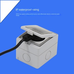 Prise avec mise à la terre Prise murale étanche Prise étanche Nouvelle prise de conception Interrupteur IP55 Boîtier de commutation étanche - Product Image 6