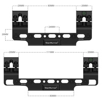 Support de lunette OEM WESTHUNTER WH304 monobloc pour tubes de 1 pouce/30 mm/34 mm, anneaux réglables en hauteur et en angle, base de 11 mm, pour viseurs télescopiques