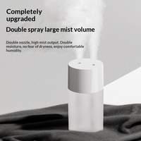 Humidificateur à ultrasons à double buse alimenté par USB, fonctionnement silencieux (moins de 36 dB) pour le bureau et la maison