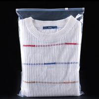 Sacs plastiques pour vêtements, pochettes d'emballage à fermeture éclair, organiseur de rangement pour vêtements, maquillage et produits de toilette, unités