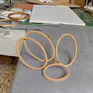 Telaio Circolare Regolabile per Ricamo a Punto Croce Juncai, 8 Pollici, Ecologico, per Arte Popolare e Fai-da-Te - Product Image 1