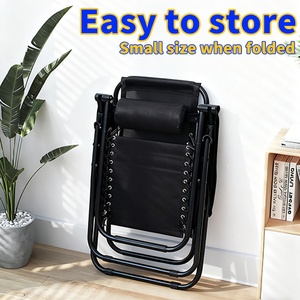 Kursi lipat luar ruangan untuk balkon taman kursi santai ringan dan tidak mengambil ruang - Product Image 5