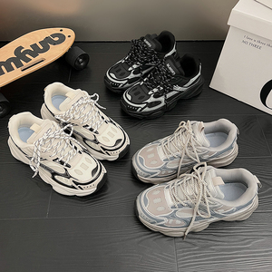 Новые оригинальные высококачественные роскошные дышащие сетчатые повседневные туфли на шнуровке с защитой от скольжения, мужские дизайнерские прогулочные туфли в модном стиле - Product Image 6