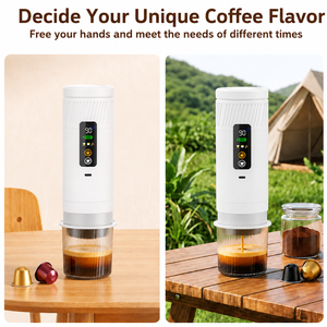 Machine à expresso portable brevetée 2026, rechargeable sans fil avec chargement USB-C pour le camping et les voyages en extérieur - Product Image 2