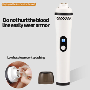 Pemotong Kuku Anjing dan Kucing Ramah Lingkungan Modern Berbahan ABS, Penggiling Kuku Hewan Peliharaan Bertenaga Baterai dengan Vakum Pembersih, Alat Perawatan - Product Image 2