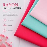 Tissu en viscose teinte de qualité supérieure 30s 45s, textile tissé en rayonne haute densité pour vêtements haut de gamme