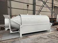 Séchoir rotatif à tambour triple grande capacité, chauffage électrique, capacité 500 kg/h, équipement de séchage industriel automatique pour biomasse
