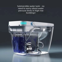 Bidet intelligent en céramique léger, toilettes électriques automatiques avec télécommande et protection contre les fuites pour hôtels et appartements