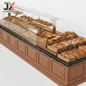 Meuble de présentation sur mesure pour pâtisserie, boulangerie, <span class=keywords><strong>comptoir</strong></span> de vente au détail vintage simple, <span class=keywords><strong>vitrine</strong></span> à pâtisseries et desserts, en promotion - Product Image 1