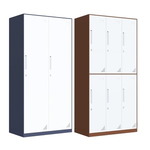 Steel Filing <b>Cabinet</b> with Key <b>Locker</b> Lock Fireproof Waterproof Modern Office School Swimming Pool Gym Wardrobe for Staff - Product Image 5