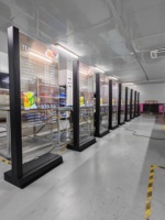 Display OLED Trasparente Verticale Mobile da 55 Pollici con 43% di Alta Trasmittanza, Segnaletica Digitale Commerciale per Gallerie