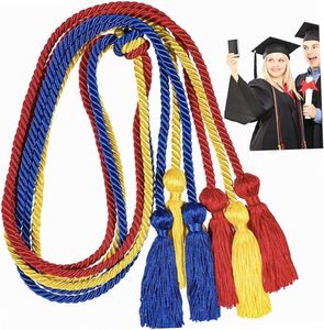 Borla de Cordón Trenzado de Poliéster Resistente para Graduación, Decoración de Cortinas, Prendas y Textiles para el Hogar - Product Image 1