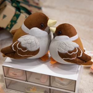 Adorable moineau peluche peluche poupée <span class=keywords><strong>oiseau</strong></span> réaliste avec remplissage de qualité supérieure cadeau parfait pour enfants/décor - Product Image 4