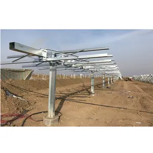 1MW Single axis smart solar tracking system one axis solar tracker ground mount solar panel tracking systems