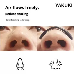 Vente directe d'usine sport nez magnétique Patch boîte de rangement dispositif Anti-ronflement soulagement de la Congestion nasale 5 paires bandes de nez - Product Image 4