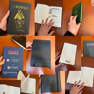 สมุดบันทึกปกหนังแบบสันห่วง A5 พิมพ์โลโก้ส่วนตัว ปรับแต่งสีและจำนวนรูได้ - Product Image 6