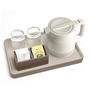 Ensemble de rangement en cuir pour <span class=keywords><strong>chambre</strong></span> <span class=keywords><strong>d</strong></span>'hôtel Fournitures <span class=keywords><strong>d</strong></span>'hôtel personnalisées Boîte à mouchoirs pratique de luxe Ensemble <span class=keywords><strong>d</strong></span>'accessoires pour plateau de seau à glace - Product Image 2