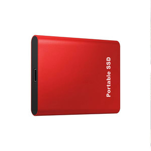 Disque SSD portable 500 Go 128 To, stockage externe pour PC portable, sauvegarde de données, couleur rouge - Product Image 1
