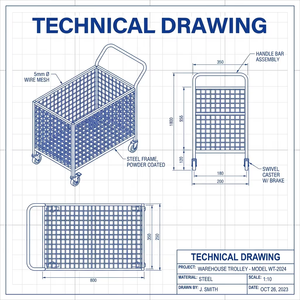 Carro de Almacenamiento Plegable de Malla Metálica Reforzada, Carro Logístico Industrial Personalizado para Almacén, Carro de <span class=keywords><strong>Transporte</strong></span> de Acero OEM/ODM - Product Image 2