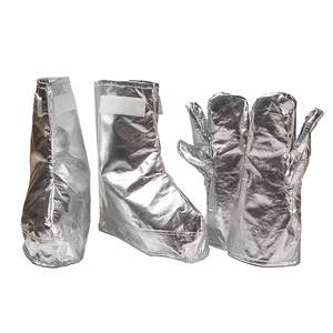 Traje de bombero de aislamiento térmico de alta temperatura de 1000 grados Material de papel de aluminio Traje aislante térmico - Product Image 5
