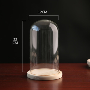 Bocal à <span class=keywords><strong>cloche</strong></span> <span class=keywords><strong>en</strong></span> <span class=keywords><strong>verre</strong></span> transparent, 4 pièces, avec base <span class=keywords><strong>en</strong></span> bois, <span class=keywords><strong>cloche</strong></span>, dôme <span class=keywords><strong>en</strong></span> <span class=keywords><strong>verre</strong></span>, vente <span class=keywords><strong>en</strong></span> gros - Product Image 6