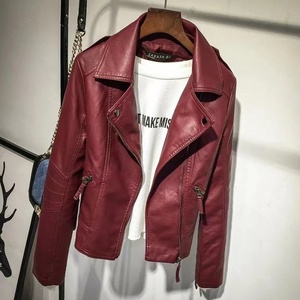 Chaquetas de Cuero Sintético con Cierre para Mujer, Estilo Urbano, Chaqueta Bomber para Motocicleta, Abrigo para Club - Product Image 5