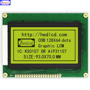 <span class=keywords><strong>จอ</strong></span>แสดงผล LCD แบบกราฟิกขนาด 3.2 นิ้ว 93x70 มม. 128*64 128x64 พร้อมโมดูลและอินเทอร์เฟซแบบขนาน S6B0107 AIP31107 จากผู้ผลิต - Product Image 4