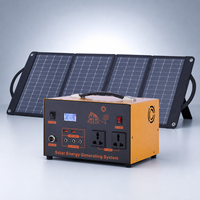 Système solaire domestique compact 500W 12V 60Ah, station d'alimentation portable pour le chargement de drones et d'appareils photo reflex numériques avec charge rapide PD
