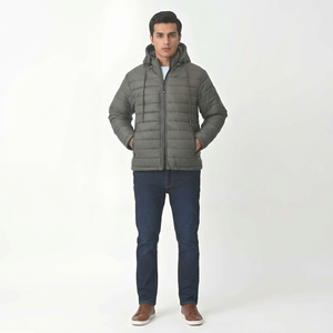 2026 Men's New Arrival Custom Front Canvas Puffer Jacket-Lightweight Waterproof Breathable Quick Dry High Quality <b>Bubble</b> <b>Coat</b> - Product Image 1