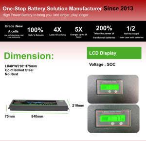 Slim Line 12V Lithium Battery Prismatic 60Ah to 300Ah Solar Storage Lithium Battery for 4WD 4X4 Off Car - Product Image 5
