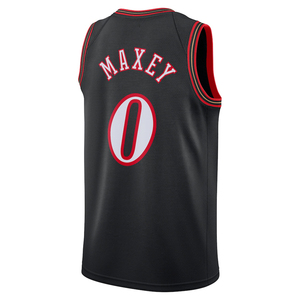 Philadelphia Pria 2025 # 0 Maxey Jersey Custom Kaos Basket Jahitan Bordir Seragam Remaja - Product Image 6