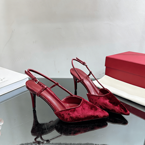 รองเท้าส้นเข็มแบบสวมเปิดส้นหัวแหลมทันสมัย พร้อมสายรัดข้อเท้าปรับได้ สำหรับผู้หญิง ใส่เดินทางประจำวันหรือใส่ในโอกาสพิเศษ - Product Image 3