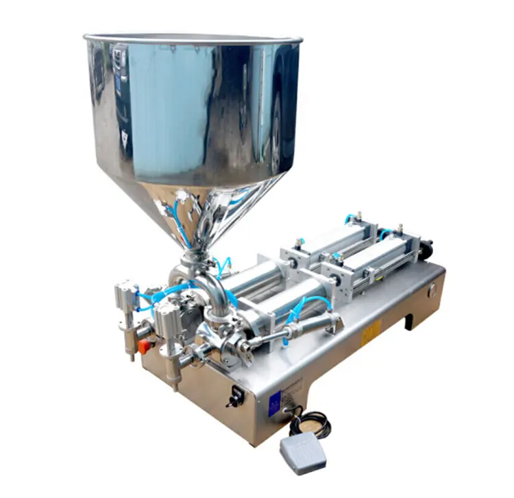 Stainless steel semi automatic piston paste filler cosmetic filling machine cream/Hand Sanitizer Filling Machine