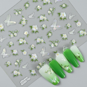 Pegatinas <span class=keywords><strong>de</strong></span> <span class=keywords><strong>Uñas</strong></span> con Diseño <span class=keywords><strong>de</strong></span> <span class=keywords><strong>Mariposas</strong></span> <span class=keywords><strong>y</strong></span> <span class=keywords><strong>Flores</strong></span> Holográficas 2026, Calcomanías <span class=keywords><strong>de</strong></span> Verano para Manicura DIY, Autoadhesivas - Product Image 3