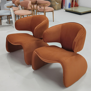 Poltrona in Velluto dal Design Moderno, Sedia Creativa per il Tempo Libero, Sedia per Hotel, Villa e <span class=keywords><strong>Soggiorno</strong></span>, Produzione di Fabbrica - Product Image 6
