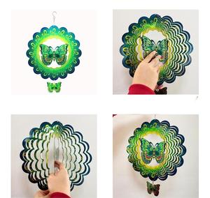 Molinillo de Viento Metálico para Decoración de Jardín, Colorido, para Hogar, Jardín, Patio o Decoración Exterior, con Diseño de Mariposa - Product Image 6
