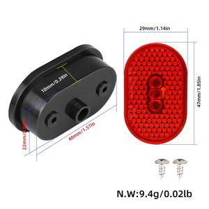 Luz Trasera para Patinete Eléctrico Plegable Xiaomi M365 Pro, Cubierta de Plástico Roja para Luz de Freno, Luces para Patinete - Product Image 3
