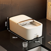 Boîte de rangement multifonctionnelle écologique de 10 kg pour riz, anti-humidité, anti-insectes, seau de stockage scellé pour farine, pour la cuisine