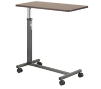Table de lit médicale réglable en hauteur, mobile et pliable avec roulettes pour personnes âgées, patients, usage domestique et hospitalier
