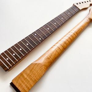 <span class=keywords><strong>Manche</strong></span> de guitare électrique TL 22 frettes en érable flammé torréfié avec touche en <span class=keywords><strong>palissandre</strong></span> pour composant de guitare - Product Image 3