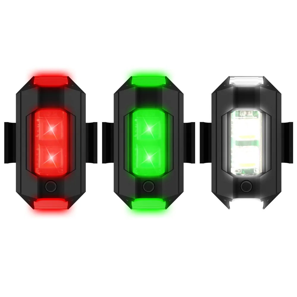 LED anti-çarpışma uyarı ışığı Mini sinyal ışığı Drone ile çakarlı lamba 7 renk dönüş sinyali göstergesi motosiklet flaş lambası