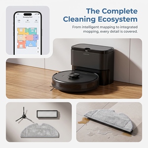 PX7D Robot Vacuum Cleaner 20000Pa Suction LDS Laser Navigation Auto Empty 3-in-1 Sweep <b>Mop</b> Robotic Cleaner - Product Image 1