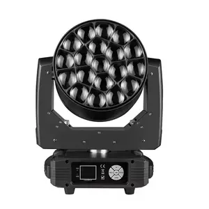 Krachtige Scherpe Dmx 19X15W Rgbw 4in1 Hawkeye Grote Bijen Oogstraal Reiniging Zoom Bewegende Koplampen Dansvloer Bar