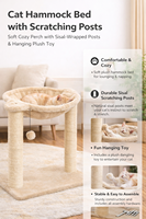 Arbre à chat moderne et écologique en velours, multi-niveaux, avec poteaux à gratter en sisal, pour le divertissement à domicile et dans le salon, Carton Fun
