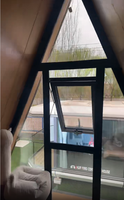 Maison en bois triangulaire asiatique moderne de 20 pieds, design respirant, épaisseur standard, pour hôtels et séjours en plein air