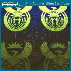 Chất lượng cao tài liệu giấy A4 Chống giả xe giấy chứng nhận chủ của tính xác thực giấy chứng nhận An Ninh giấy - Product Image 3