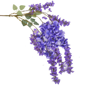 Stupid Bird Fleurs artificielles de glycine en soie, longues branches, guirlandes suspendues réalistes pour décorations de mariage - Product Image 5