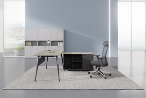 Greatway, nuevas <span class=keywords><strong>ideas</strong></span> de productos, escritorio de trabajo para 2 personas, mesa larga, blanca, marrón, estación de trabajo de oficina, 2017 - Product Image 3