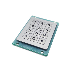 12 Key Waterproof Vandalproof Numeric Access Control Stainless Steel 3x4/4x3 Layout FCC/CE Certified <strong>Keypad</strong> <strong>Keypads</strong> Keyboards - Product Image 2