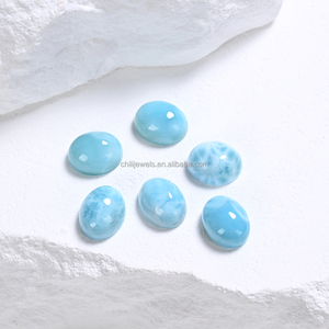 Cabochon extra large en larimar, République dominicaine, bleu profond, bijou de l'océan - Product Image 4